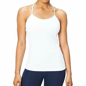 Core 10 Women's Yoga Fitted Support Tank, White
